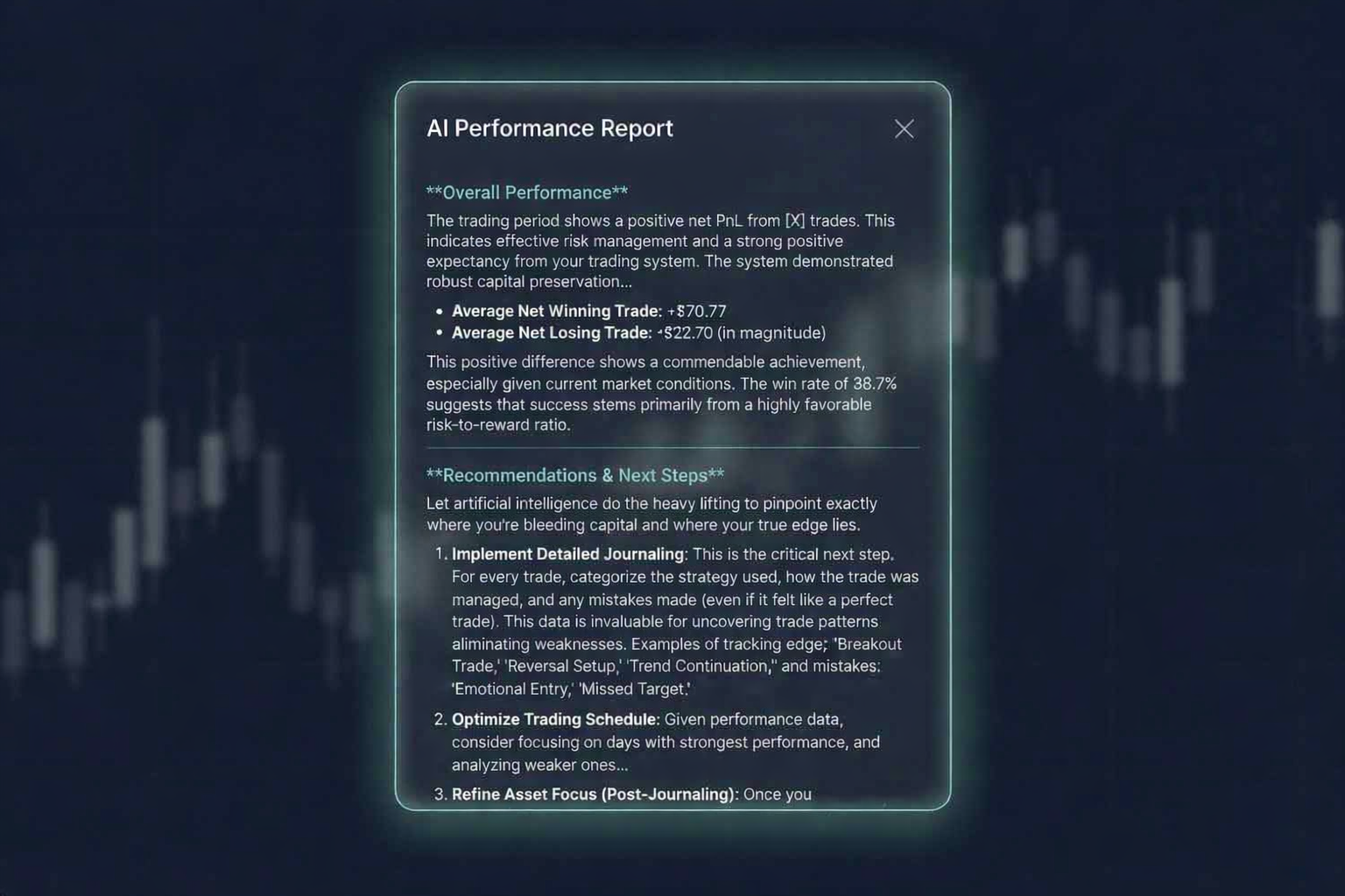 TradiusPro Analytics UI